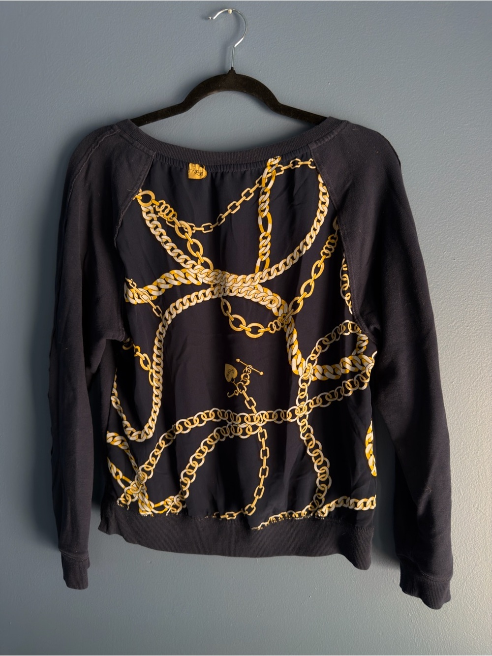 Juicy Couture Navy Blue Pullover Sweatshirt